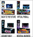 2-IN-1 PINCADE 32″ 2k 3 SCREEN VIRTUAL PINBALL MACHINE WITH ARCADE SYSTEM GRAPHICS 1-2 