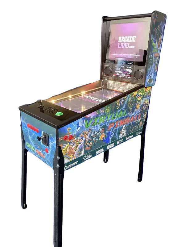 2-IN-1 PINCADE 32″ 2k 3 SCREEN VIRTUAL PINBALL MACHINE WITH ARCADE SYSTEM RIGHT SIDE