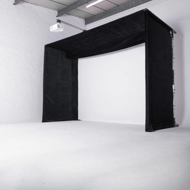 GolfBays LUX Golf Simulator Hitting Enclosure | Premium Indoor Golf Setup