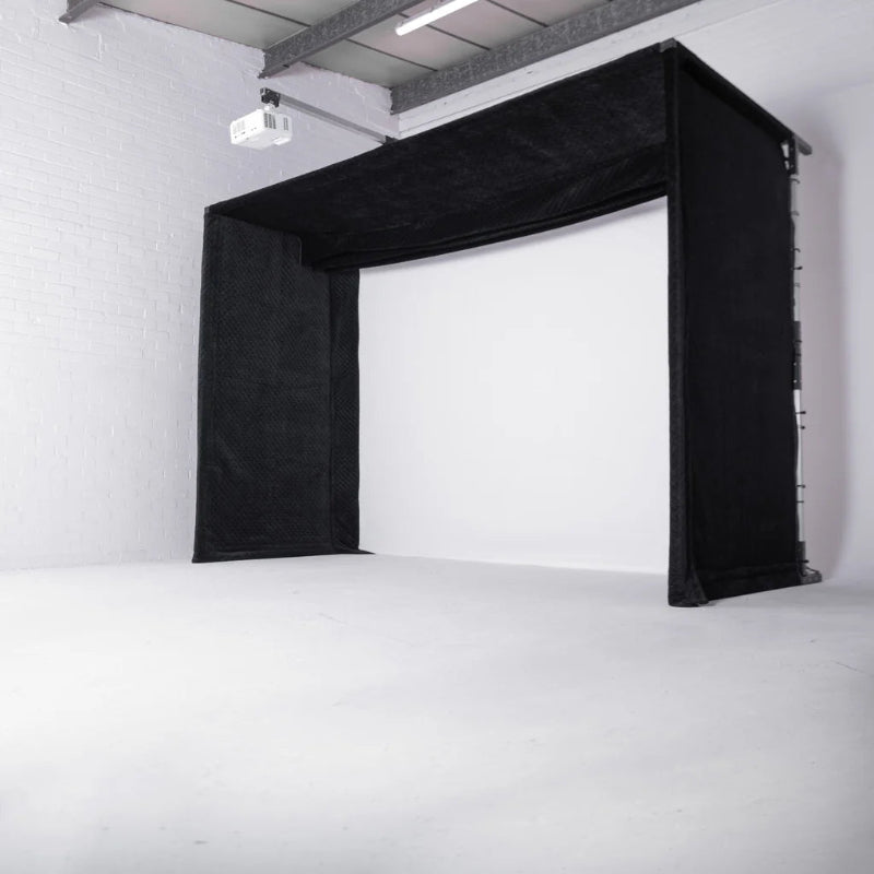 GolfBays LUX Golf Simulator Hitting Enclosure | Premium Indoor Golf Setup