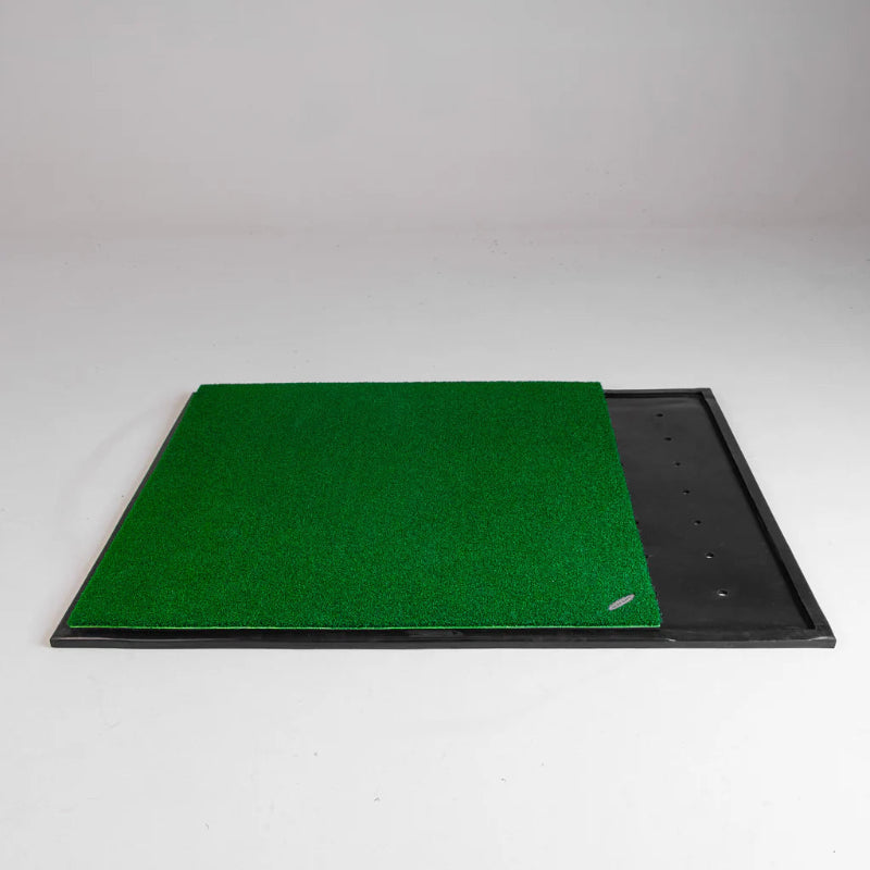 Golf Hitting Mat 129 x 159cm – Single-Handed Combi Mat for Home Golf Simulator