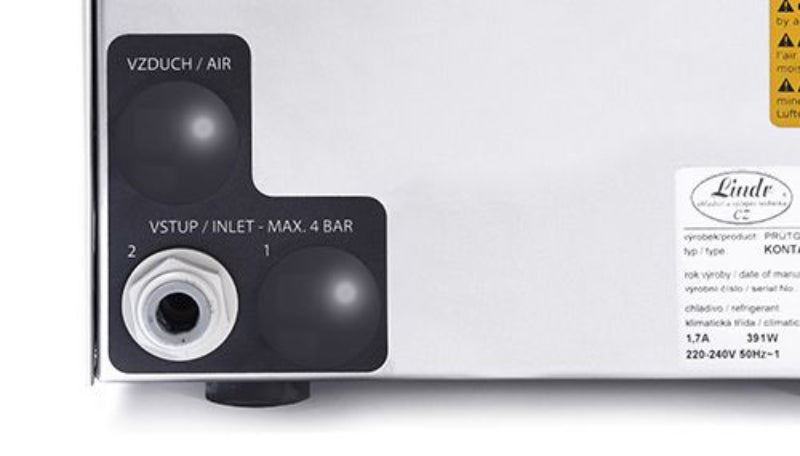 Lindr Kontakt 40k (2 Taps) beer dispenser connection view