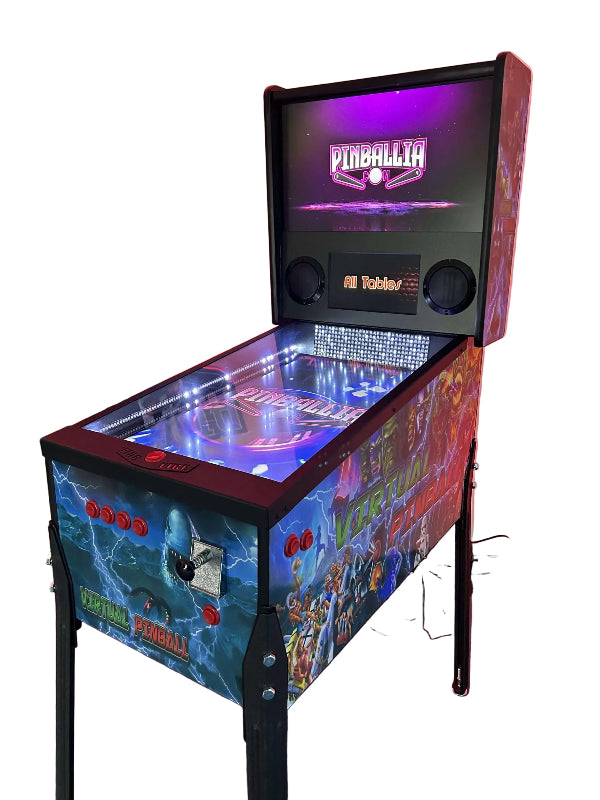 PINBALLIA 32″ FULL 4K 144hz 3 SCREEN VIRTUAL PINBALL MACHINE  MIAN VIEW