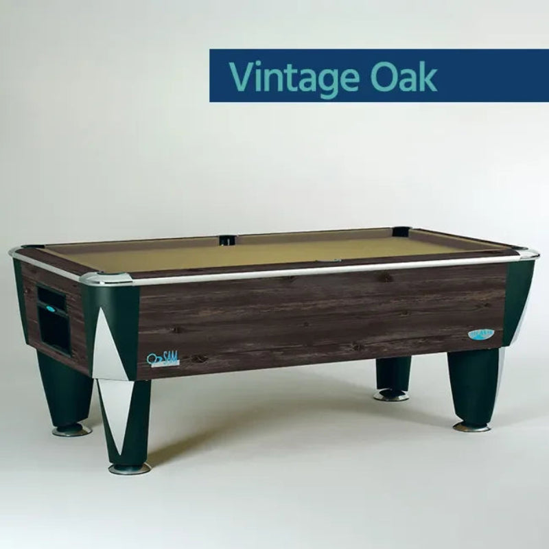 SAM Atlantic Champion Pool Table Vintage Oak