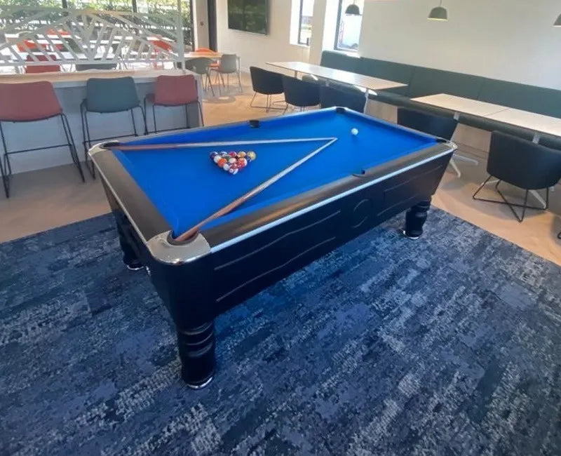 SAM Balmoral Champion Pool Table black & blue