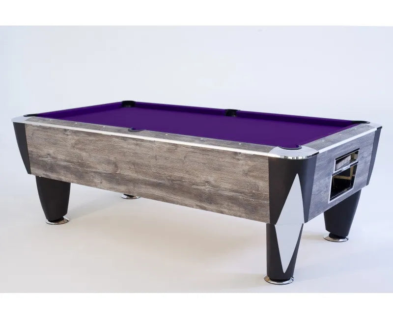 SAM Magno Champion American Pool Table purple oak
